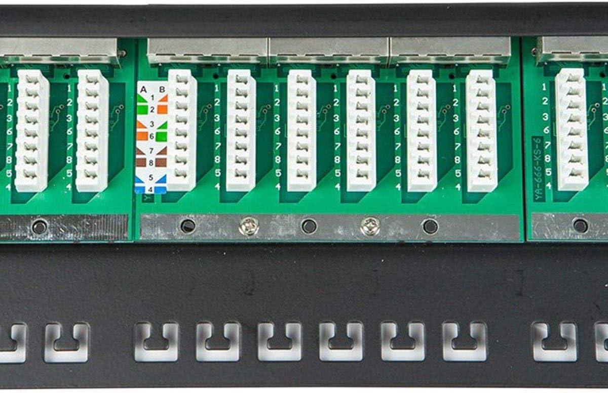 24 Ports 19 Inch Cat6A Patch Panel I7331