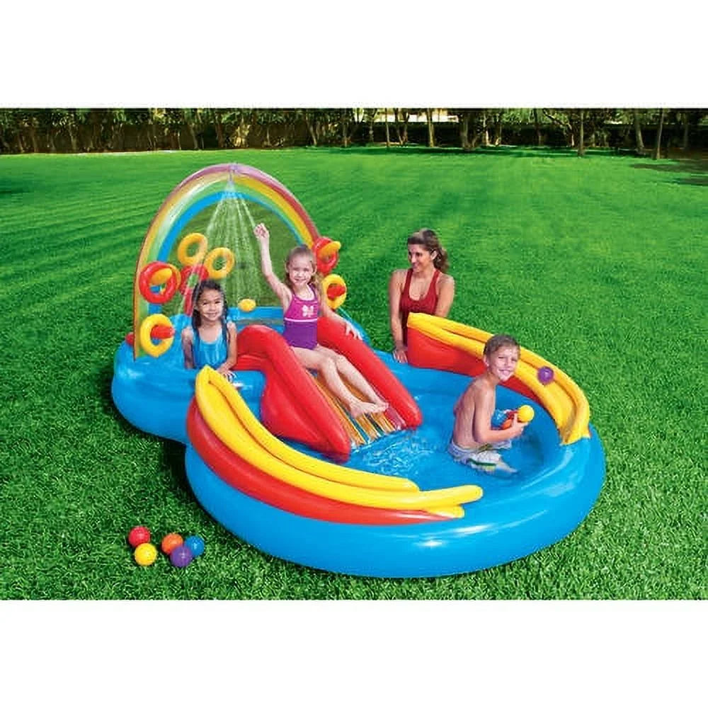 Rainbow Slide Inflatable Pool J991