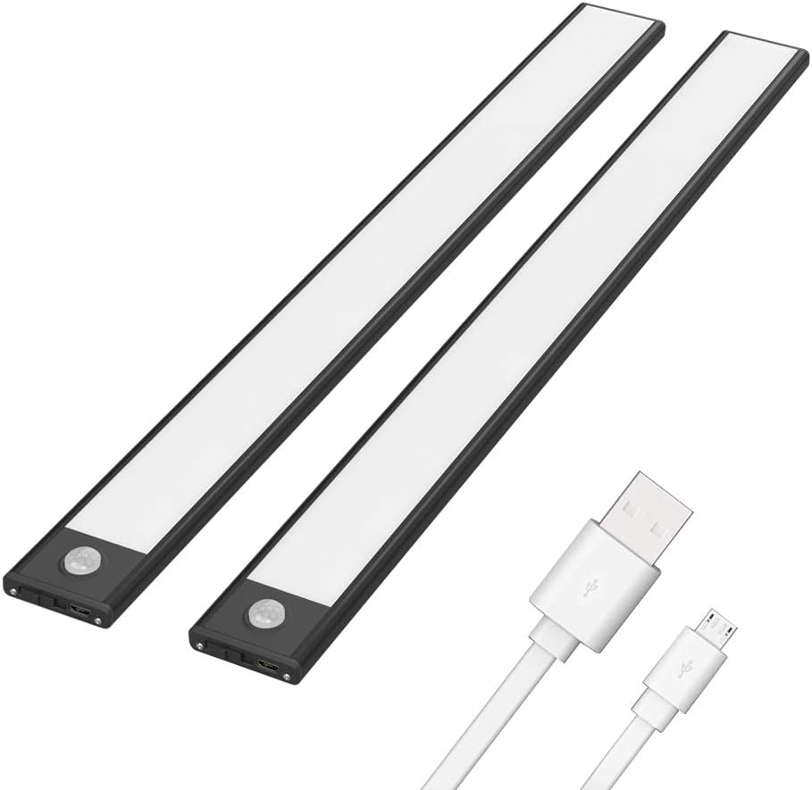 3 Pack Rechargeable Motion Sensor LED Under Cabinet Lights 3000K V803