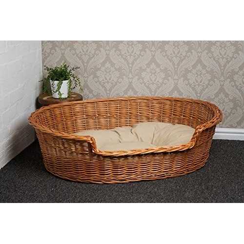 Wicker Dog Bed Basket O454665