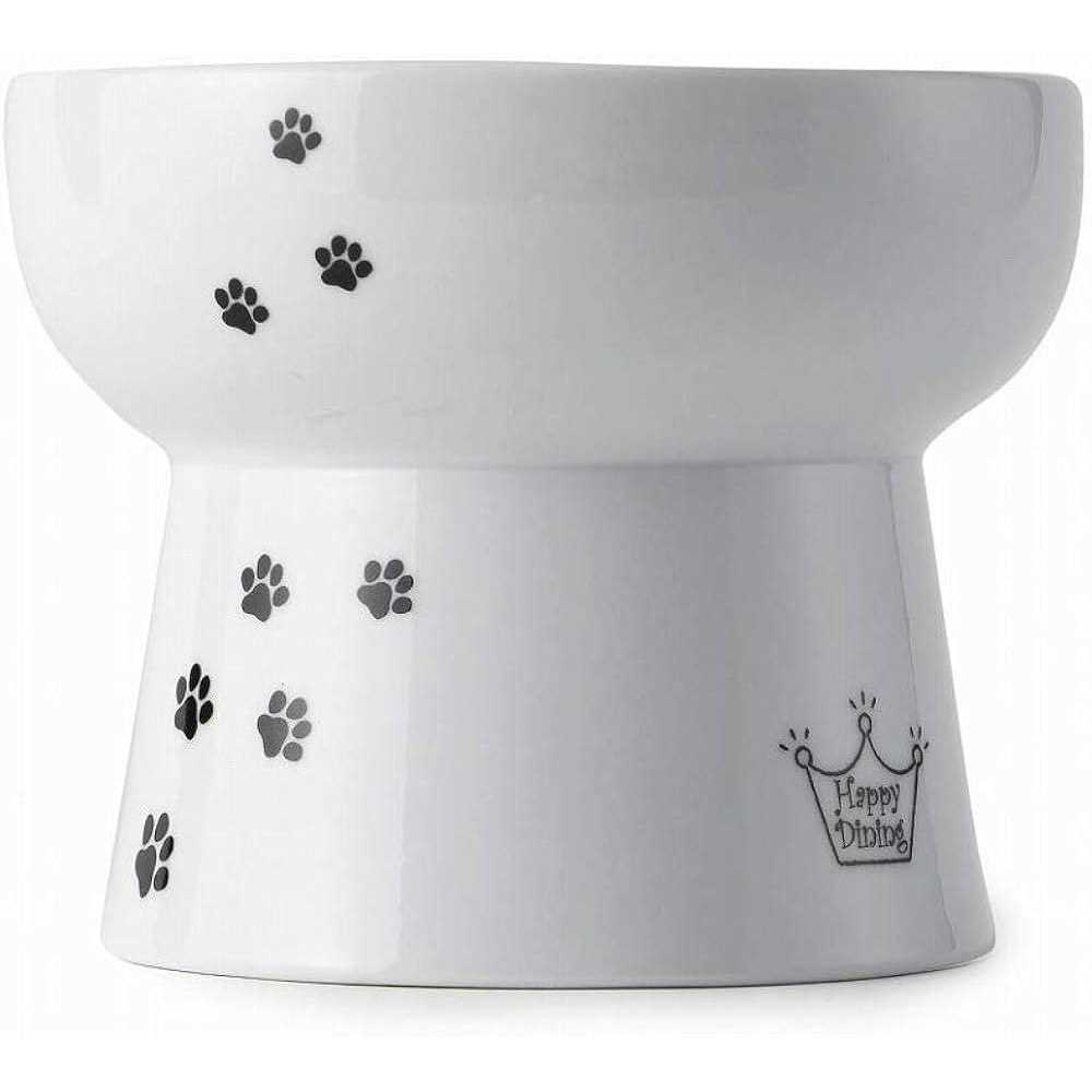 Raised Cat Water Bowl with Measurement Lines D6205