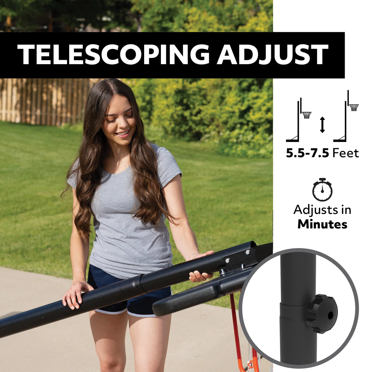 Adjustable Portable Basketball Hoop 44 inch H10692