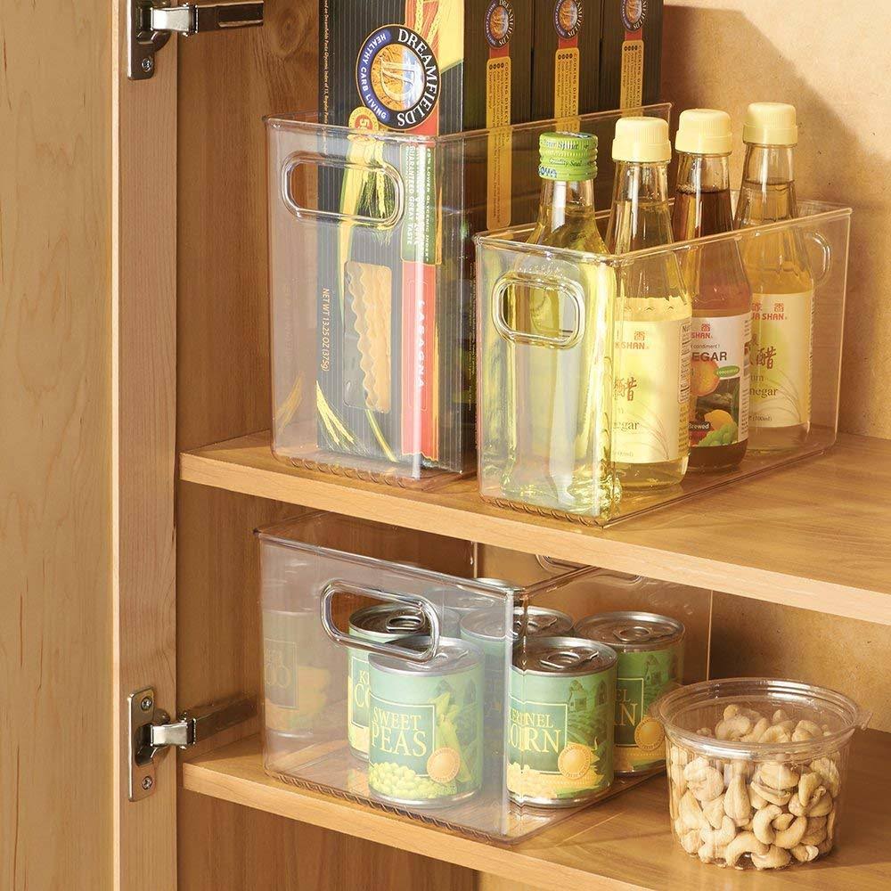 Clear 4 Pack Kitchen Pantry and Cabinet Storage F61136