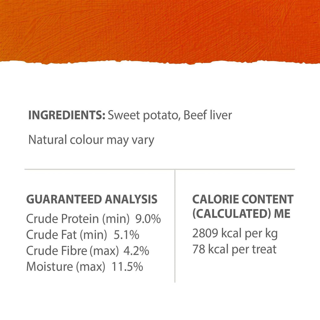 Sweet Potato Chews Dog Treats with Liver Z48514