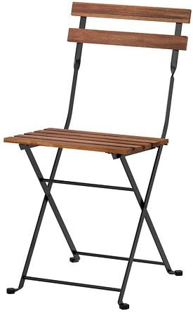 Foldable Acacia Black Chair A744239