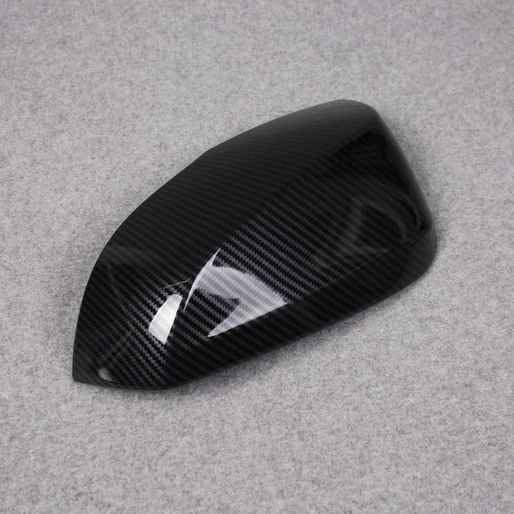 Rear View Mirror Guard Cover Trims ABS Carbon Fiber Pattern T3884