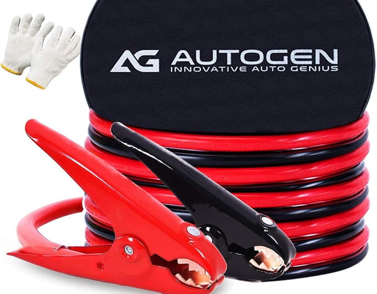 Heavy Duty Jumper Cables 0 Gauge x 30Ft 1000AMP with Carry Bag B8990