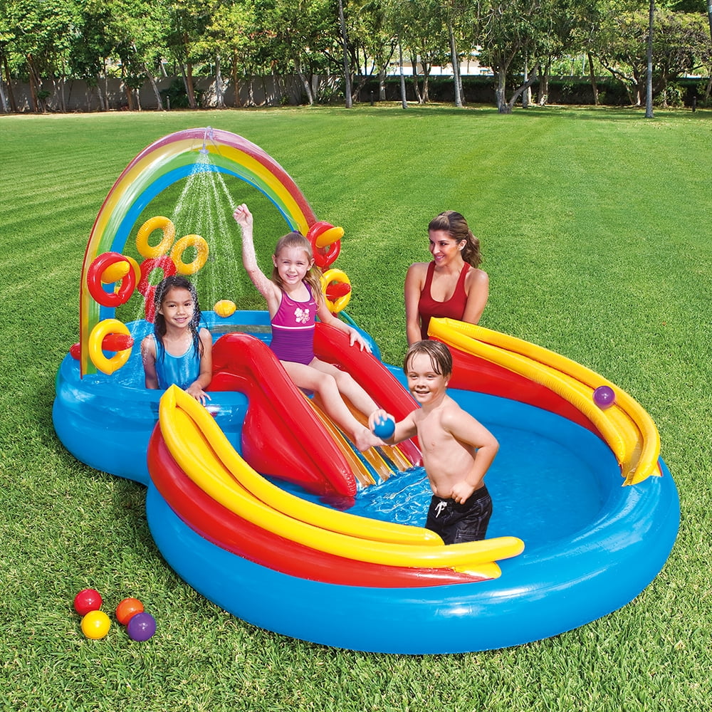 Rainbow Slide Inflatable Pool J991