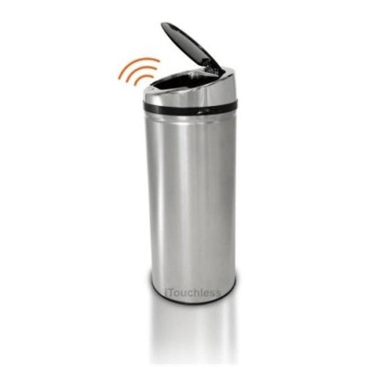 8 Gal Touchless Stainless Steel Trash Can P649481