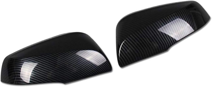 Rear View Mirror Guard Cover Trims ABS Carbon Fiber Pattern T3884