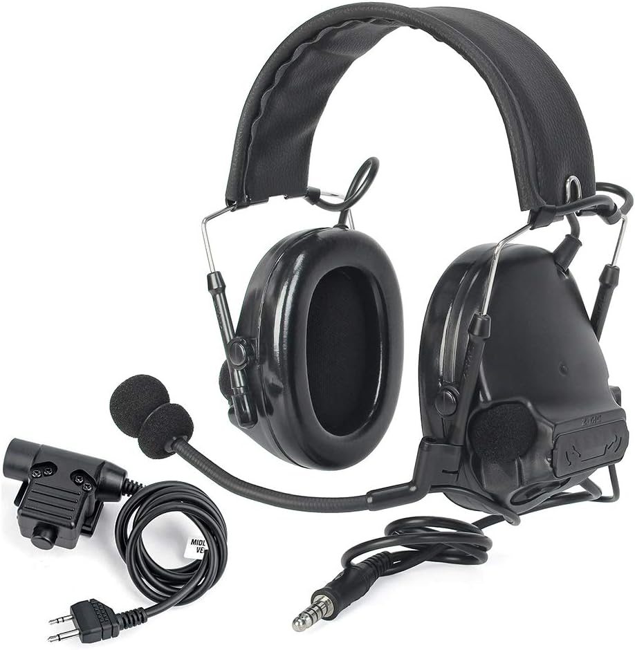 Tactical Headset + Push-to-Talk Noise Reduction Headphones Set V670
