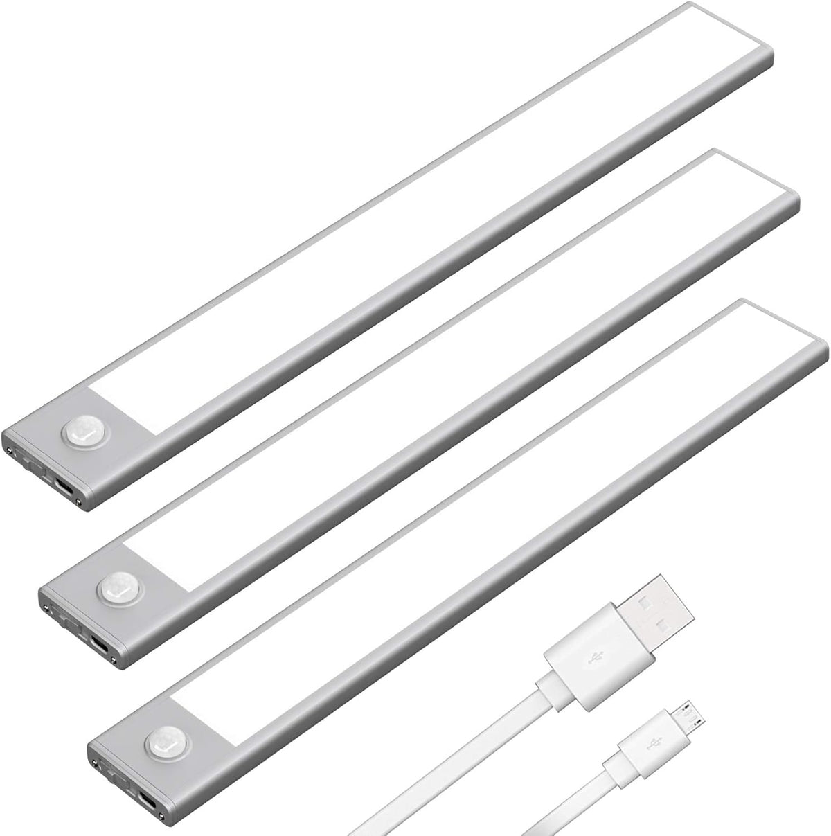 3 Pack Rechargeable Motion Sensor LED Under Cabinet Lights 3000K V803