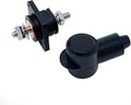 12V Battery Cable Flanged Bulkhead Connector + Insulator Boot Copper Core 3/8 Post N63806