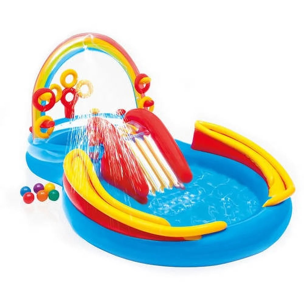 Rainbow Slide Inflatable Pool J991