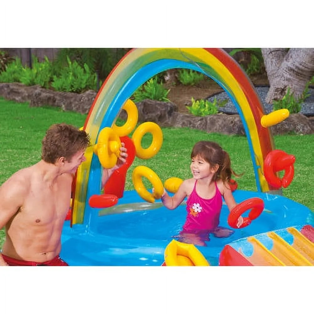 Rainbow Slide Inflatable Pool J991