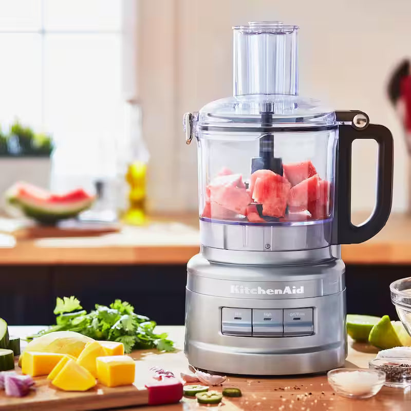 3-Speed Contour Silver Food Processor with Locking Lid F10763