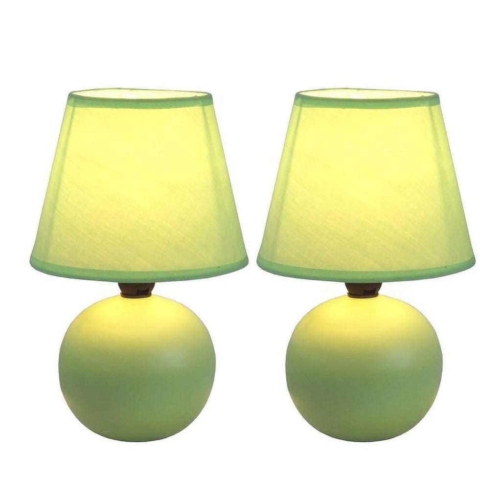 Mini Ceramic Globe Table Lamp 2 Pack U588