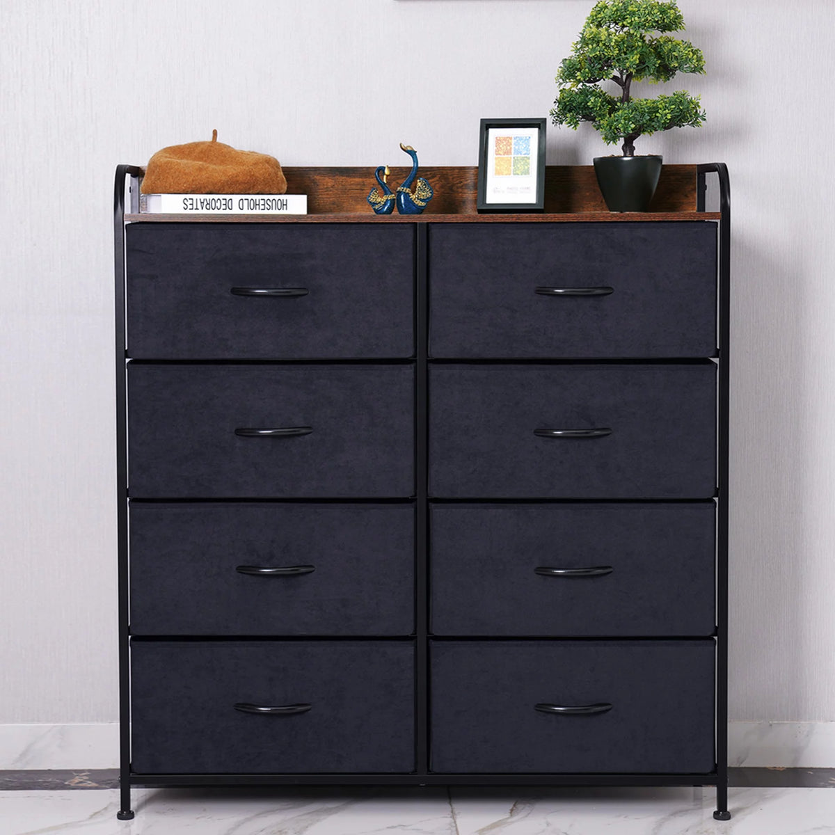 8 Drawer Dresser with Rustic Finish I43358