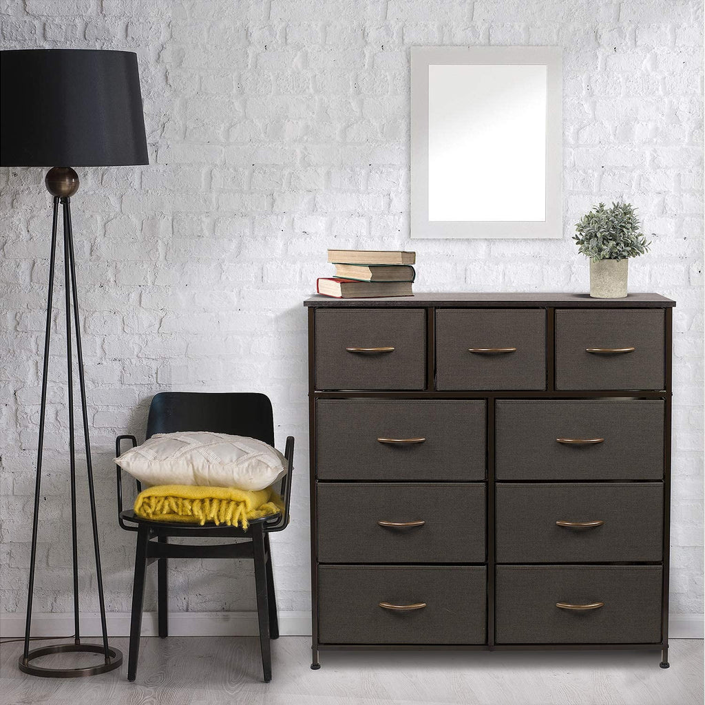 Brown 9 Drawer Dresser Y623065
