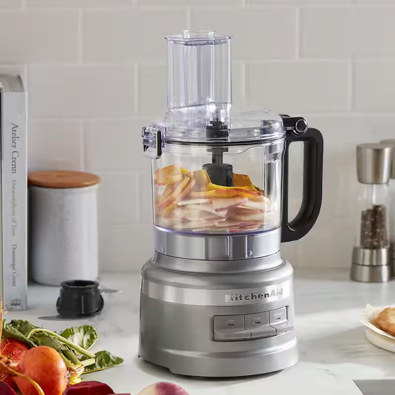 3-Speed Contour Silver Food Processor with Locking Lid F10763