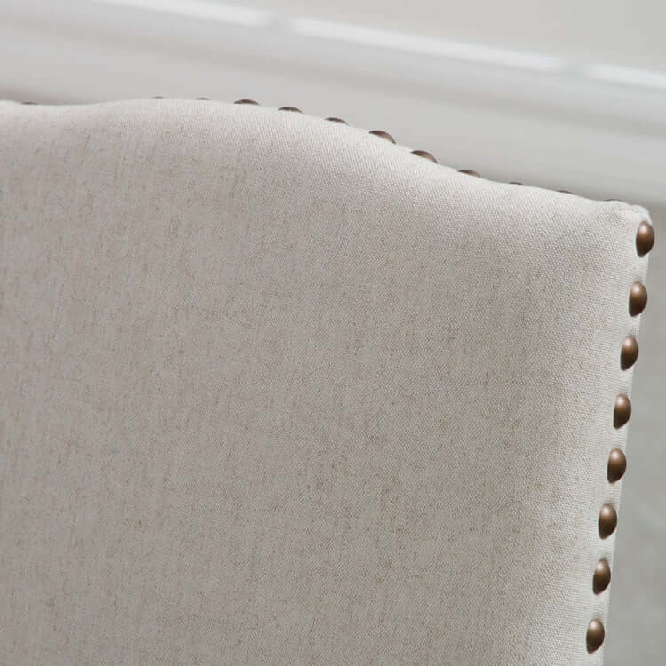 Beige Fabric Dining Room Chairs S646