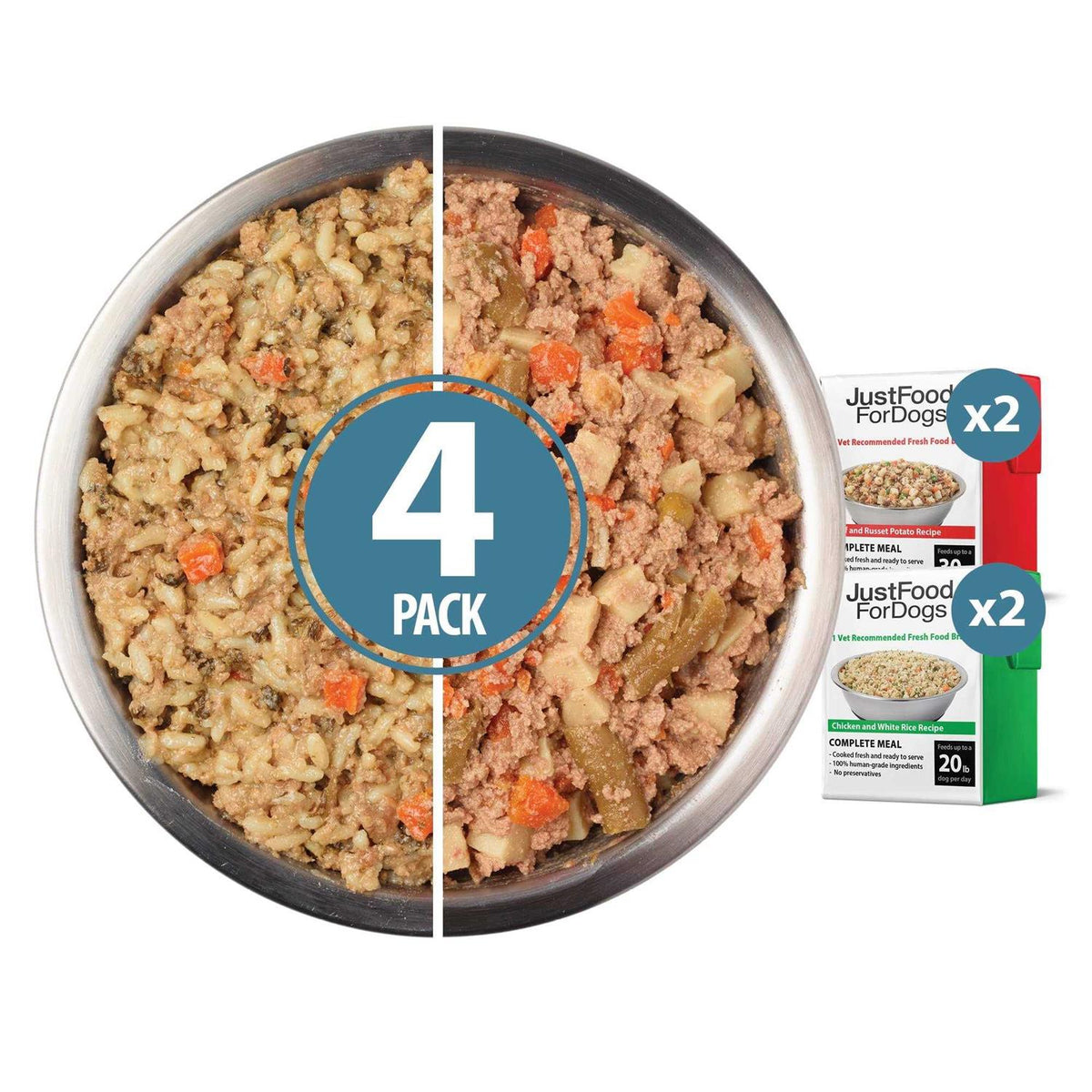 Beef Chicken Variety Pack Dog Fresh Food F588797