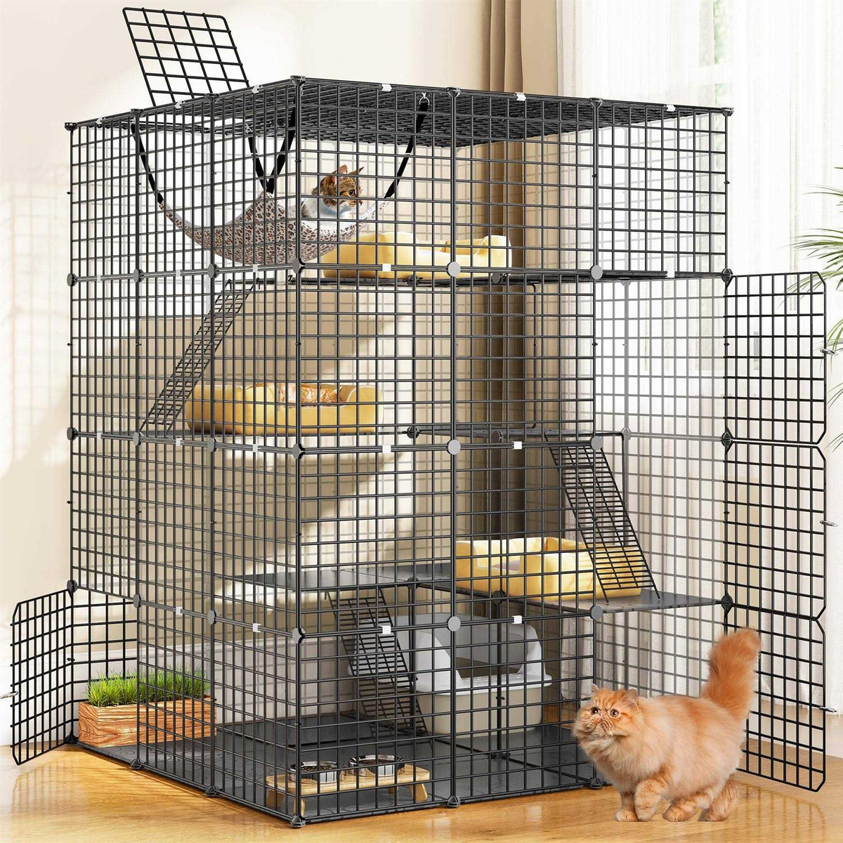 4 Tier Cat Hammock Cat Enclosure X1023