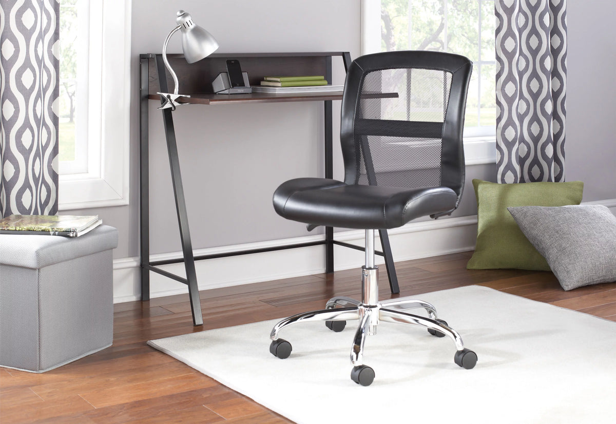 Black Vinyl Mesh Office Chair X824