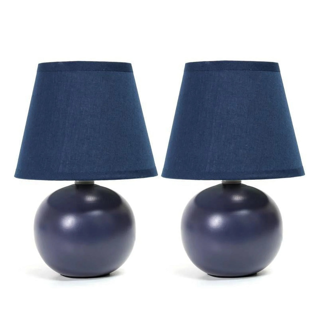 Mini Ceramic Globe Table Lamp 2 Pack U588